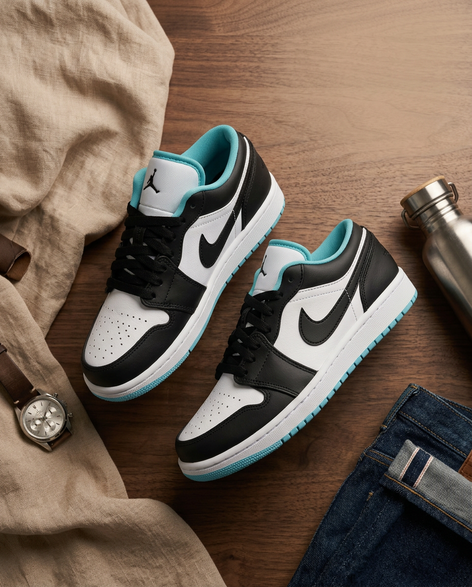 Nike - crno-bijela koju tirkiz čini drugačijom